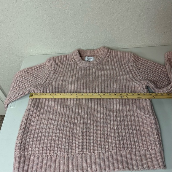 Wax London Wilde Boxy Crew Thick Heavyweight Knit in Pink Wool Blend Size Large - Picture 7 of 11